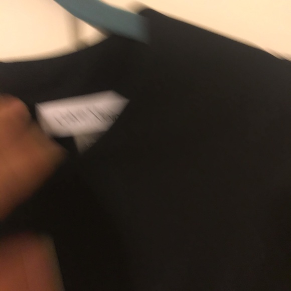 EUC Calvin Klein Black Flutter Sleeve A-line Dress - Picture 5 of 5